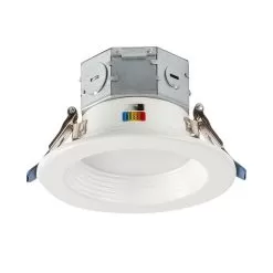 4" LED Recessed Downlight With Built-In Junction Box - Selectable CCT - Dimmable - Baffle Trim - Up To 800 Lumens 13 4" LED Recessed Downlight With Built-In Junction Box - Selectable CCT - Dimmable - Baffle Trim - Up To 800 Lumens -Lighting Decoration Store 4bjct10lrwh googleshopping v1
