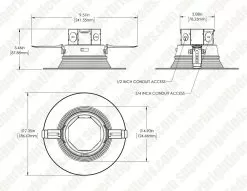 6" LED Recessed Downlight With Built-In Junction Box - Selectable CCT - Dimmable - Baffle Trim - Up To 1,125 Lumens -Lighting Decoration Store 6bjct15lrwh