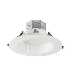 6" LED Recessed Downlight With Built-In Junction Box - Selectable CCT - Dimmable - Baffle Trim - Up To 1,125 Lumens -Lighting Decoration Store 6bjct15lrwh googleshopping v1
