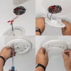 6" 15W LED Flush Mount Downlight - Selectable CCT - Dimmable - Up To 1,125 Lumens -Lighting Decoration Store 6hvct15d5wh bracket install