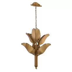 Banana Leaf 901C06GO 6-Light Chandelier - Gold 9 Banana Leaf 901C06GO 6-Light Chandelier - Gold -Lighting Decoration Store 901C06GO 4