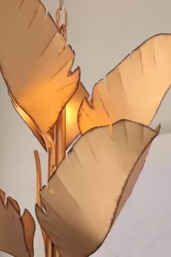 Banana Leaf 901C06GO 6-Light Chandelier - Gold 12 Banana Leaf 901C06GO 6-Light Chandelier - Gold -Lighting Decoration Store 901C06GO 6