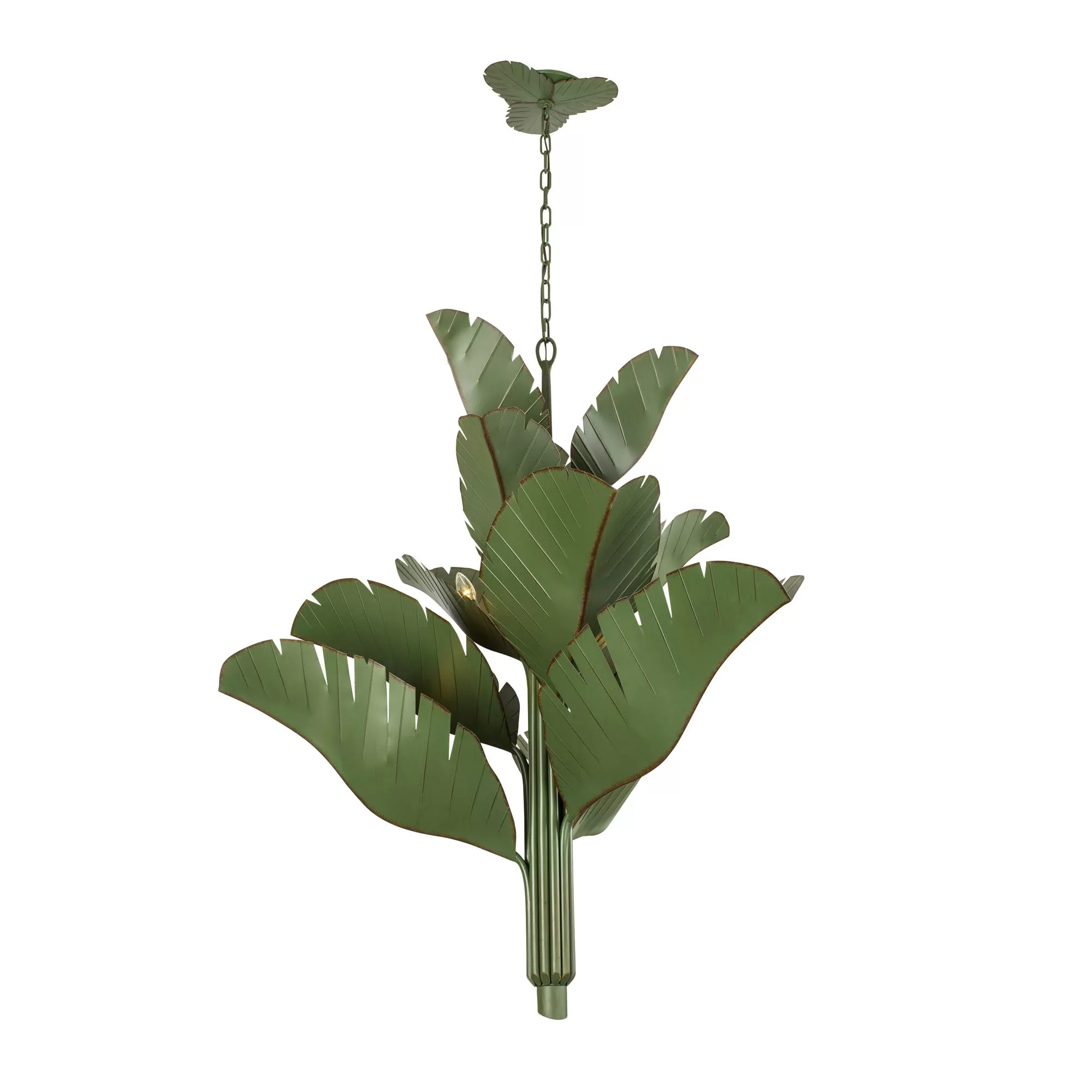 Banana Leaf 901C12 12-Light Chandelier - Banana Leaf 1 Banana Leaf 901C12 12-Light Chandelier - Banana Leaf
