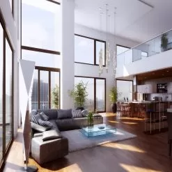 Chroman Empire AC1072 5-Light Foyer Pendant Light - Chrome -Lighting Decoration Store AC1072 alt 2