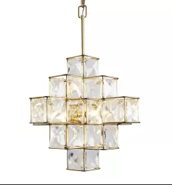 Cubic 329P06CG 6-Light Pendant Light - Calypso Gold