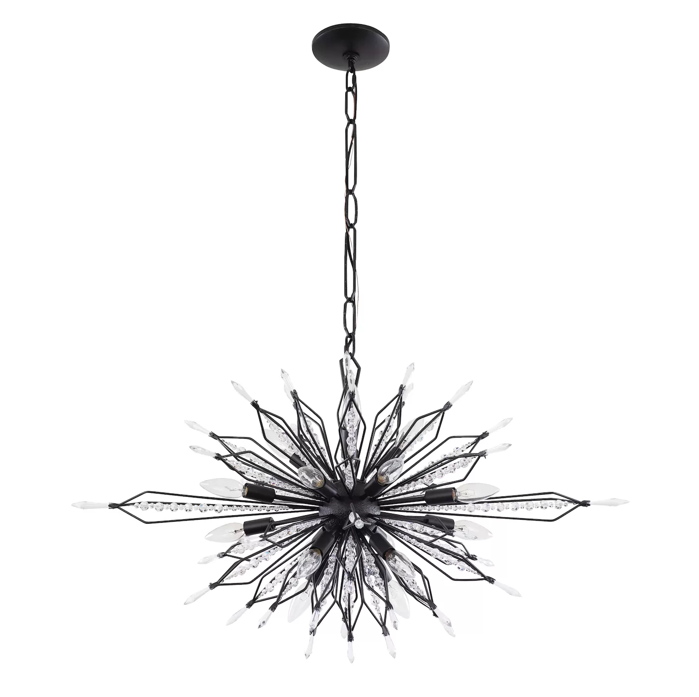 Orbital 311N16CB 16-Light Kitchen Island Pendant - Carbon 4 Orbital 311N16CB 16-Light Kitchen Island Pendant - Carbon - Image 4