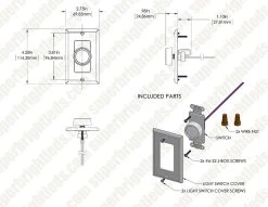 0-10 Volt DC Low Voltage Dimmer With Rotary Dimmer Switch - 0-10V Dimmer -Lighting Decoration Store a019 assembly for site0