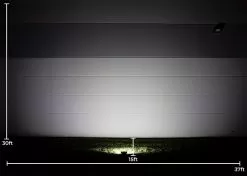 30W LED Flood Light With Knuckle Mount - 3600 Lumens - 5000K -Lighting Decoration Store afl 50k30 110 output measurements