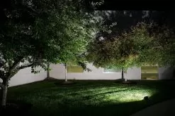 70W LED Flood Light With Yoke Mount - 9,100 Lumens - 250W Metal Halide Equivalent - 5000K -Lighting Decoration Store afl 50k70 110 u app flood side angle corner of building