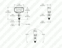 15W LED Flood Light With Knuckle Mount - 1800 Lumens - 5000K -Lighting Decoration Store afld 50k15 110 k