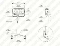 15W LED Flood Light With Yoke Mount - 1800 Lumens - 5000K -Lighting Decoration Store afld 50k15 110 u