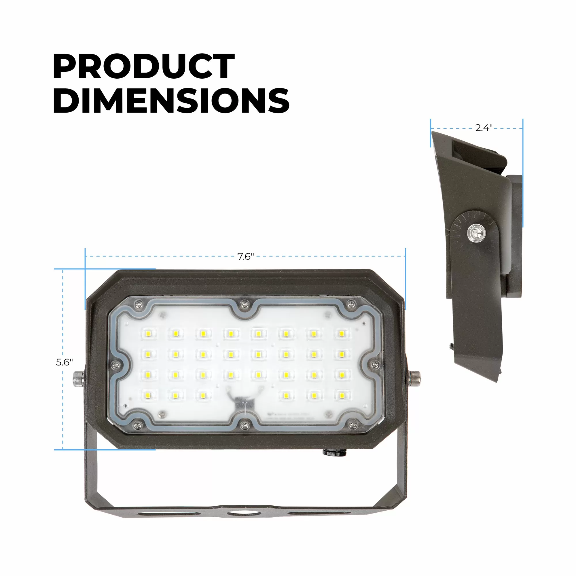 30W LED Flood Light - Yoke Mount - 150W MH - 4,200 Lumens - 5000K 3 30W LED Flood Light - Yoke Mount - 150W MH - 4,200 Lumens - 5000K - Image 3