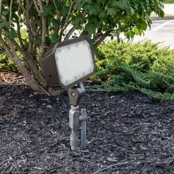 50W LED Flood Light With Knuckle Mount - 6,000 Lumens - 175W Metal Halide Equivalent - 5000K 9 50W LED Flood Light With Knuckle Mount - 6,000 Lumens - 175W Metal Halide Equivalent - 5000K -Lighting Decoration Store afld2 50k50 110 application landscape