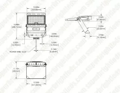 185W LED Flood Light With Yoke Mount - 26,000 Lumens - 750W MH Equivalent - 5000K -Lighting Decoration Store ald 50k 10w c brc3 2022 fb 2