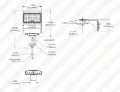 150W LED Parking Lot Light With Optional Photocell - Fixed Arm Mount - 21,000 Lumens - 400W MH Equivalent - 5000K -Lighting Decoration Store ald 50k 10w c brc3 2022 fm no sensor