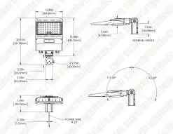 150W LED Parking Lot Area Light With Knuckle Slipfitter Mount - 21,000 Lumens - 400W MH Equivalent - 5000K -Lighting Decoration Store ald 50k 10w c brc3 2022 sf