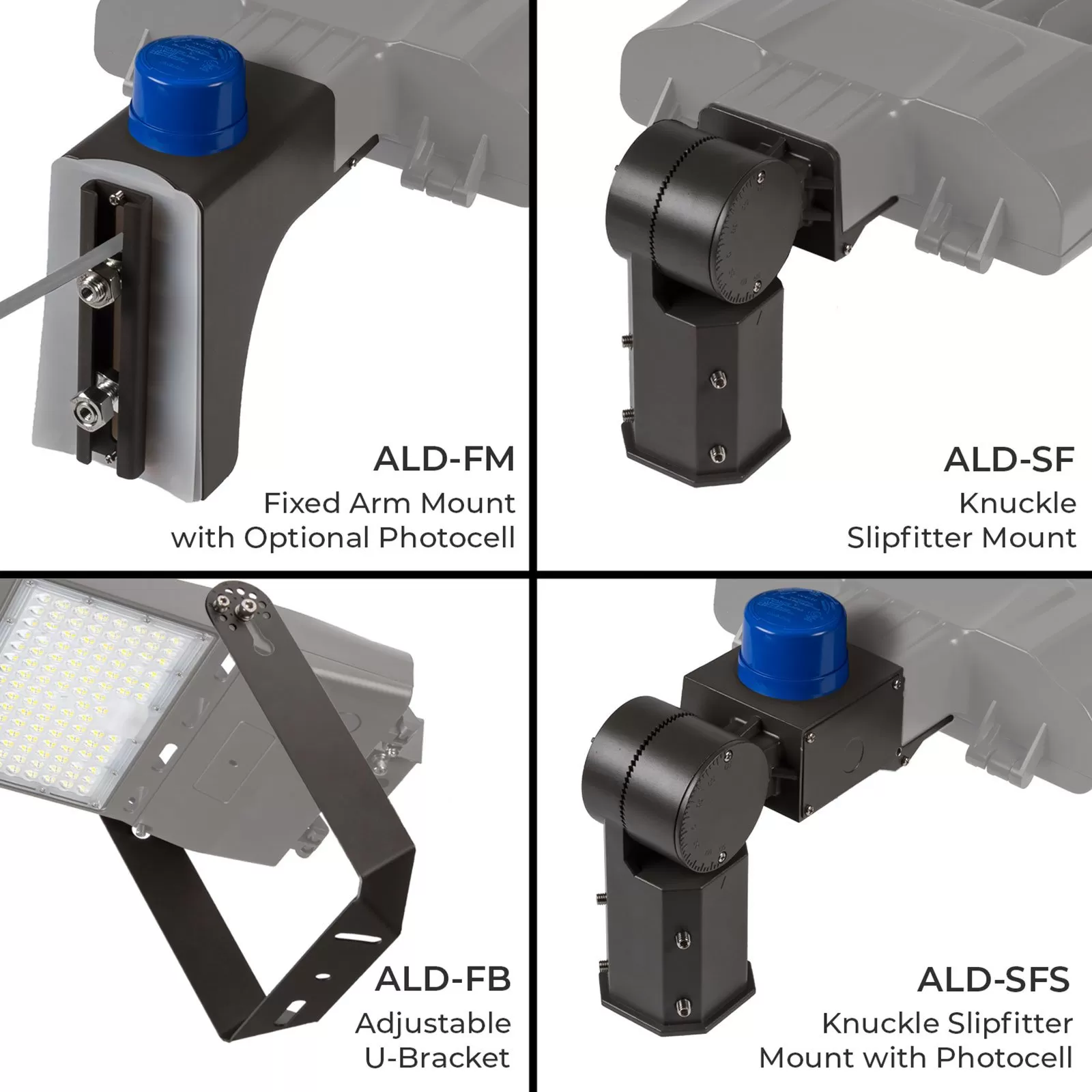 300W LED Parking Lot Area Light- 51,000 Lumens - 1000W MH Equivalent - 5000K - Optional Photocell - With Mount 4 300W LED Parking Lot Area Light- 51,000 Lumens - 1000W MH Equivalent - 5000K - Optional Photocell - With Mount - Image 4