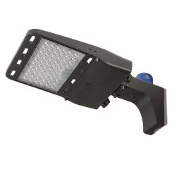 150W LED Parking Lot Light With Optional Photocell - Fixed Arm Mount - 21,000 Lumens - 400W MH Equivalent - 5000K