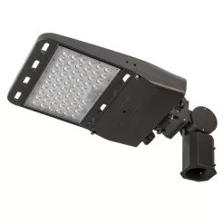 150W LED Parking Lot Area Light With Knuckle Slipfitter Mount - 21,000 Lumens - 400W MH Equivalent - 5000K