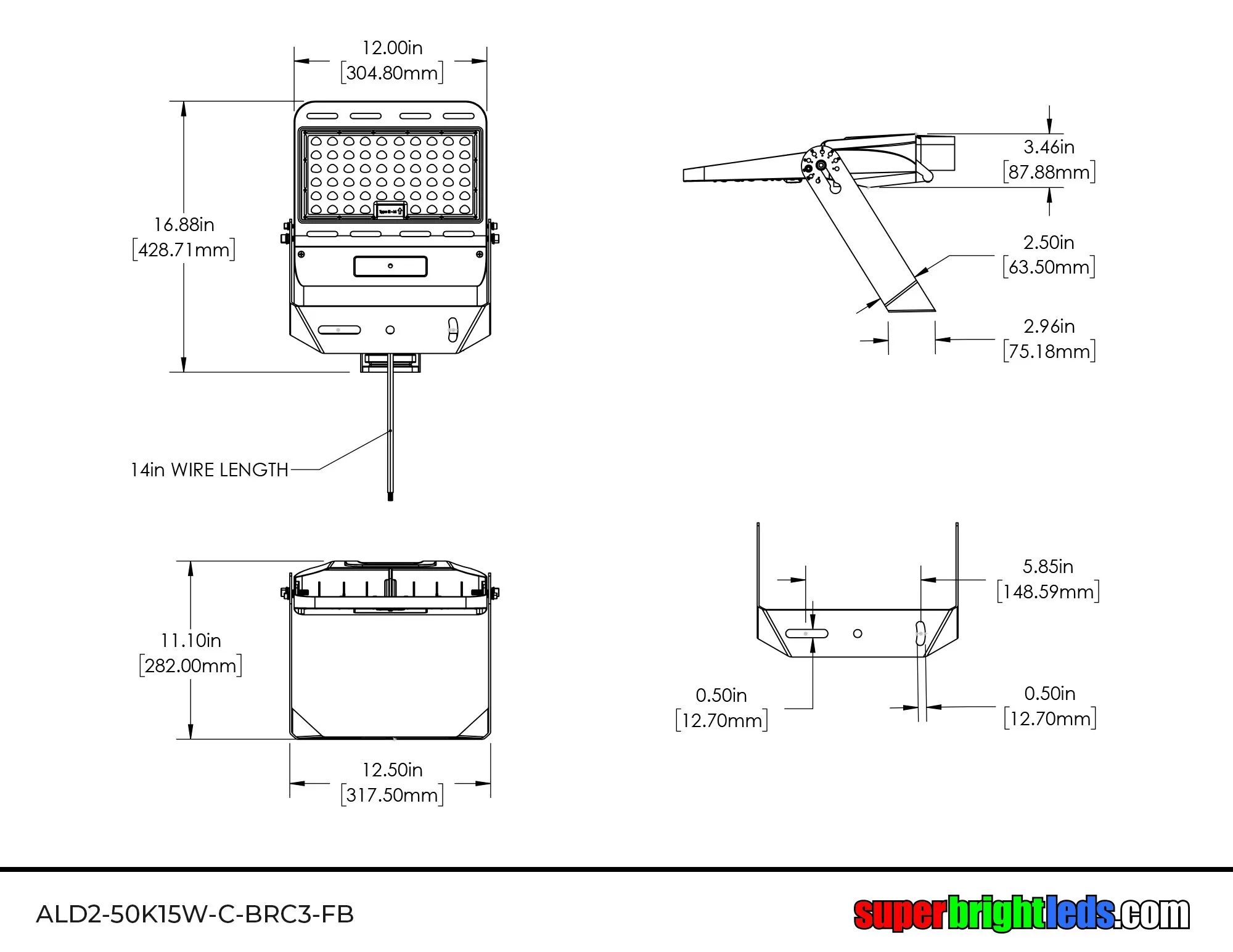 150W LED Parking Lot Area Light- 25,500 Lumens - 400W MH Equivalent - 5000K - Optional Photocell - With Mount 10 150W LED Parking Lot Area Light- 25,500 Lumens - 400W MH Equivalent - 5000K - Optional Photocell - With Mount - Image 10