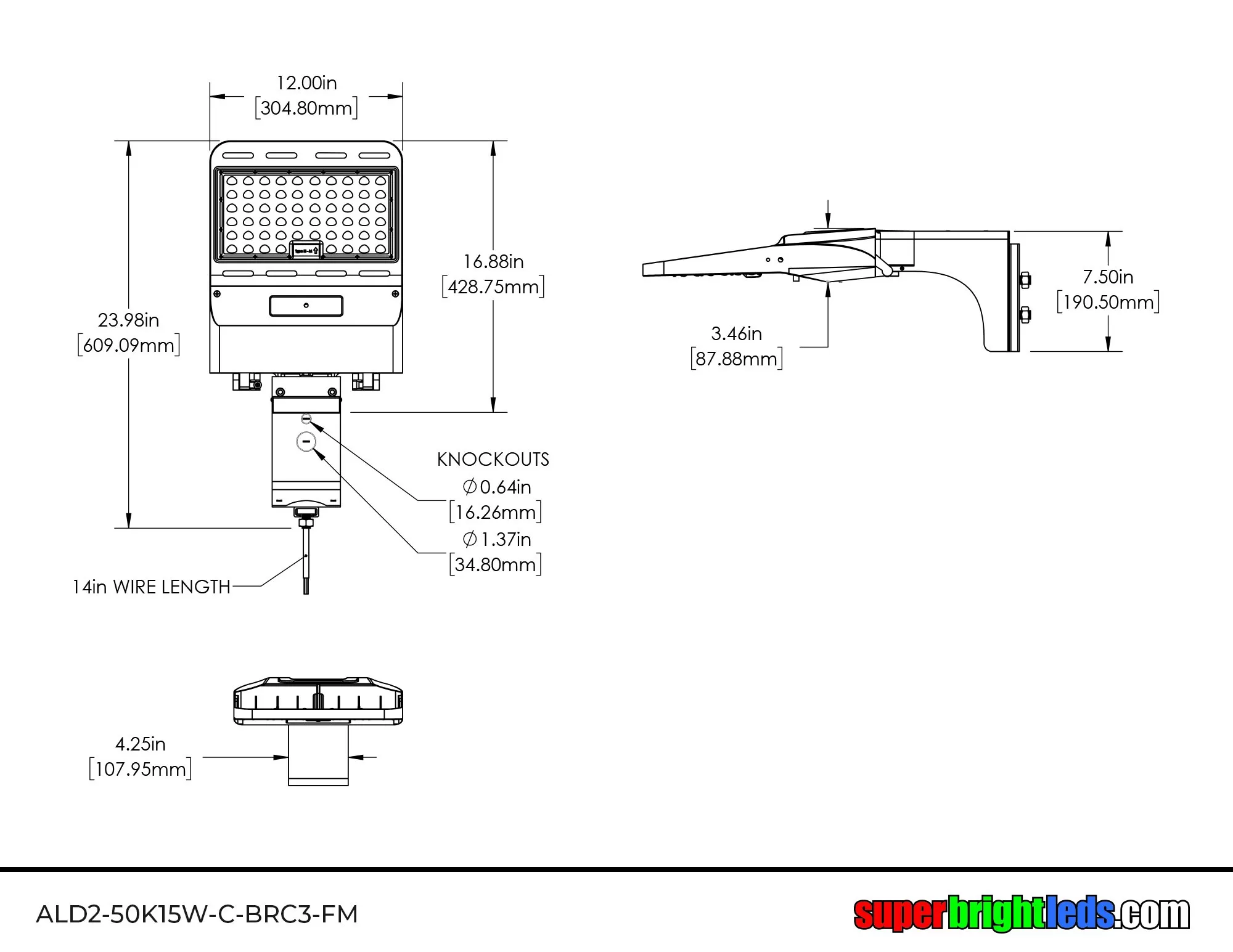 150W LED Parking Lot Area Light- 25,500 Lumens - 400W MH Equivalent - 5000K - Optional Photocell - With Mount 8 150W LED Parking Lot Area Light- 25,500 Lumens - 400W MH Equivalent - 5000K - Optional Photocell - With Mount - Image 8