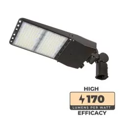 300W LED Parking Lot Area Light- 51,000 Lumens - 1000W MH Equivalent - 5000K - Optional Photocell - With Mount