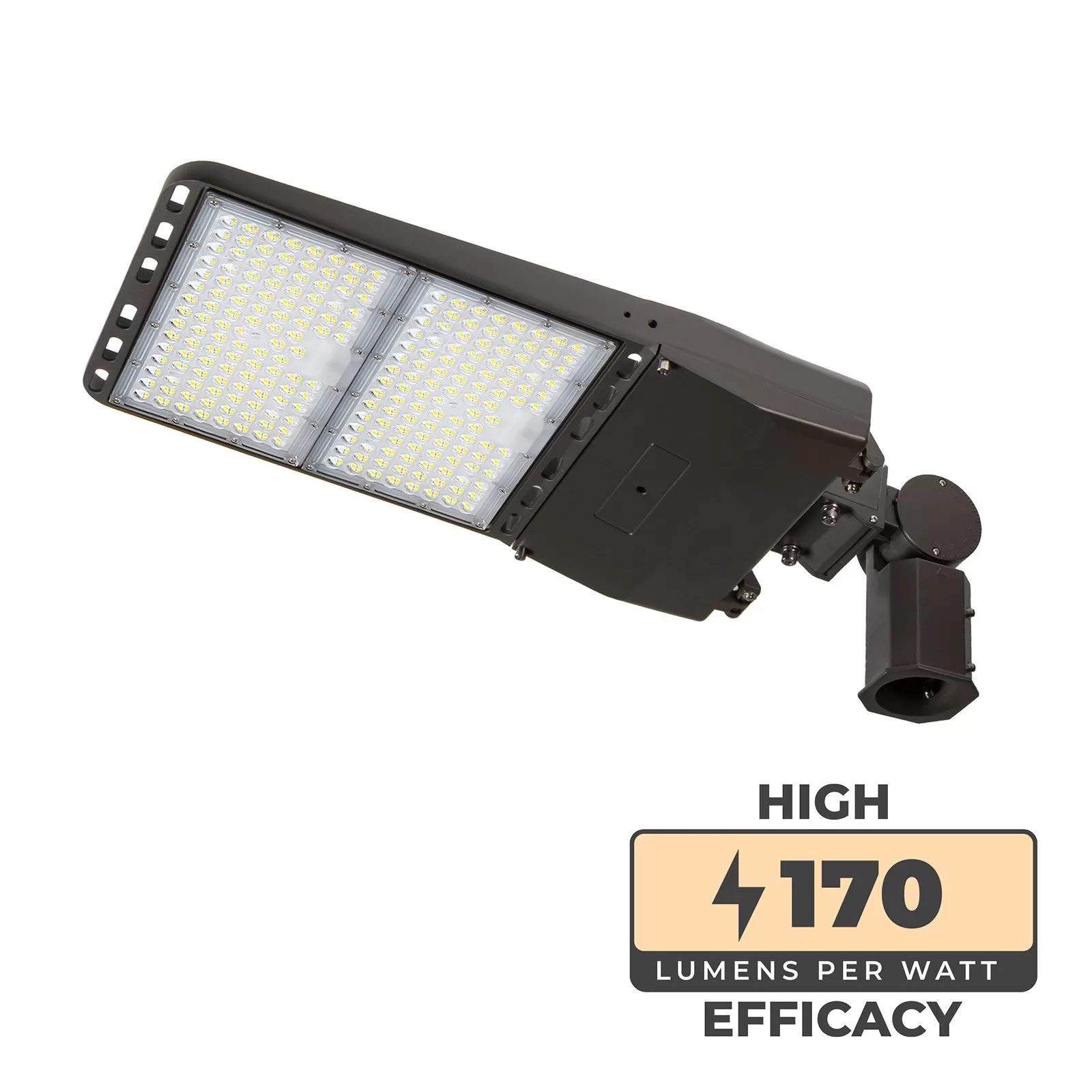 300W LED Parking Lot Area Light- 51,000 Lumens - 1000W MH Equivalent - 5000K - Optional Photocell - With Mount 1 300W LED Parking Lot Area Light- 51,000 Lumens - 1000W MH Equivalent - 5000K - Optional Photocell - With Mount
