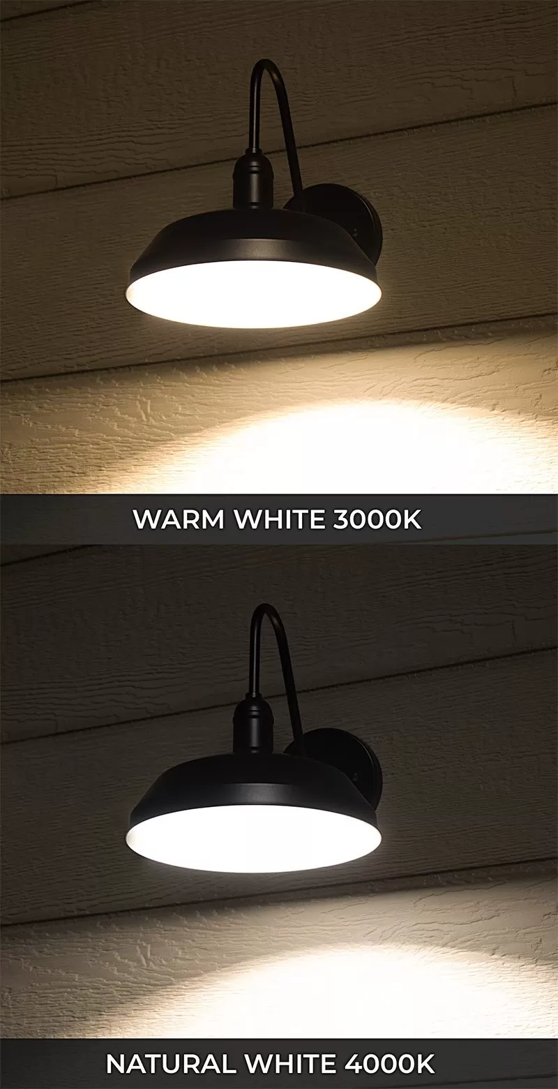 Gooseneck Light - Bronze 9” Shade LED Barn Light - 900 Lumens - 3000K / 4000K 5 Gooseneck Light - Bronze 9” Shade LED Barn Light - 900 Lumens - 3000K / 4000K - Image 5