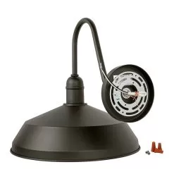 Gooseneck Light - Bronze 15.6” Shade LED Barn Light - 1500 Lumens - 3000K / 4000K 10 Gooseneck Light - Bronze 15.6” Shade LED Barn Light - 1500 Lumens - 3000K / 4000K -Lighting Decoration Store b350003 xw xkbn back updated