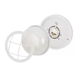 Round 8" Integrated LED Bulkhead Light - White Indoor / Outdoor Wall Sconce - 780 Lumens - 3000K 7 Round 8" Integrated LED Bulkhead Light - White Indoor / Outdoor Wall Sconce - 780 Lumens - 3000K -Lighting Decoration Store bd2a28294