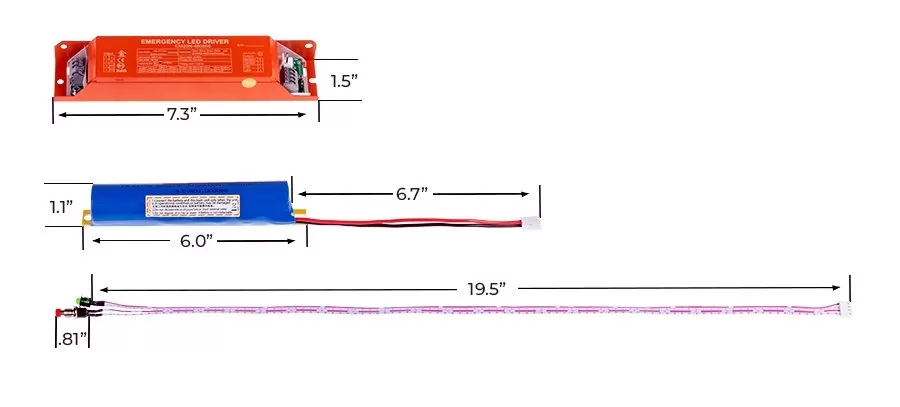 In-Fixture Compact Emergency LED Driver And Battery Pack - 8W - 24-48 VDC 2 In-Fixture Compact Emergency LED Driver And Battery Pack - 8W - 24-48 VDC - Image 2