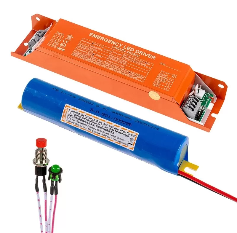 In-Fixture Compact Emergency LED Driver And Battery Pack - 8W - 24-48 VDC 1 In-Fixture Compact Emergency LED Driver And Battery Pack - 8W - 24-48 VDC