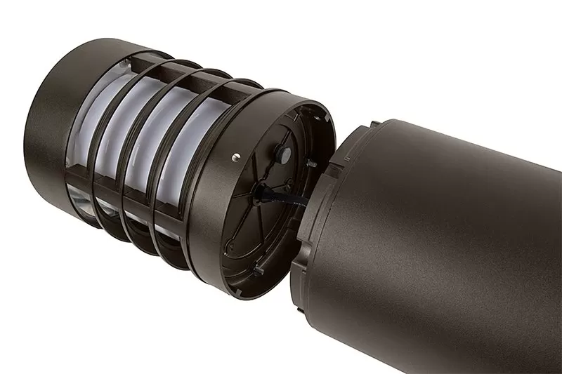 Tapered Top LED Bollard Light With Louvers - Bronze Finish - 10W - 180 Lumens - 4000K 4 Tapered Top LED Bollard Light With Louvers - Bronze Finish - 10W - 180 Lumens - 4000K - Image 4