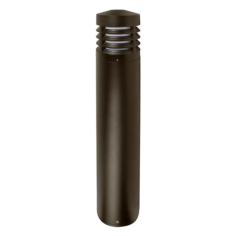 Tapered Top LED Bollard Light With Louvers - Bronze Finish - 10W - 180 Lumens - 4000K 1 Tapered Top LED Bollard Light With Louvers - Bronze Finish - 10W - 180 Lumens - 4000K