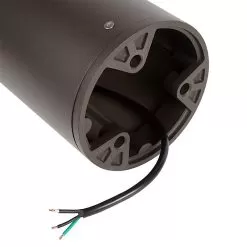 Round LED Bollard Light With Architectural Bevel Edge - Cone Reflector - Dark Bronze Finish - 20W - 3000K / 4000K -Lighting Decoration Store blr 40k20w 740brt cord