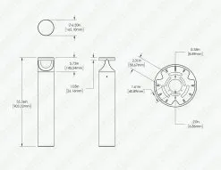 Round LED Bollard Light - Architectural Dual-Side Throw With Optional Cover Plate - Bronze Finish - 14W - 3000K / 4000K / 5000K 18 Round LED Bollard Light - Architectural Dual-Side Throw With Optional Cover Plate - Bronze Finish - 14W - 3000K / 4000K / 5000K -Lighting Decoration Store blra 30k14w 367 obr