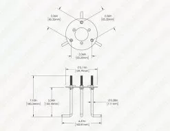 Side Throw LED Bollard Light With Cover Plate- Round / Flat Top - Architectural Bronze Finish - 14W - 1,680 Lumens - 3000K / 4000K / 5000K -Lighting Decoration Store blra kit 1