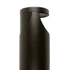 Side Throw LED Bollard Light With Cover Plate- Round / Flat Top - Architectural Bronze Finish - 14W - 1,680 Lumens - 3000K / 4000K / 5000K -Lighting Decoration Store blra shld installed updated 1