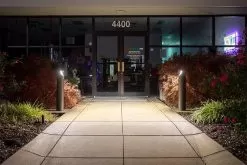 Side Throw LED Bollard Light With Cover Plate- Round / Flat Top - Architectural Bronze Finish - 14W - 1,680 Lumens - 3000K / 4000K / 5000K -Lighting Decoration Store blra xk14w 367 obr on cct updated