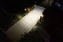 Side Throw LED Bollard Light With Cover Plate- Round / Flat Top - Architectural Bronze Finish - 14W - 1,680 Lumens - 3000K / 4000K / 5000K -Lighting Decoration Store blra xk14w 367 obr on drone updated