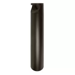 Side Throw LED Bollard Light With Cover Plate- Round / Flat Top - Architectural Bronze Finish - 14W - 1,680 Lumens - 3000K / 4000K / 5000K