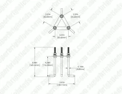 Round LED Bollard Light With Flat Top - Cone Reflector - Bronze Finish - 22W - 2,640 Lumens - 3000K / 4000K / 5000K -Lighting Decoration Store blrb 30k22w 742 hardware