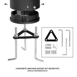 42 Inch Flat Top Bollard With Louvers - Black Finish - Selectable 12W / 16W / 22W - 3000K / 4000K / 5000K - 1540 Lumens - BLRB-SW3B22S-742-BKFL 12 42 Inch Flat Top Bollard With Louvers - Black Finish - Selectable 12W / 16W / 22W - 3000K / 4000K / 5000K - 1540 Lumens - BLRB-SW3B22S-742-BKFL -Lighting Decoration Store blrb kit install black v1