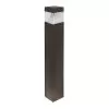 Square LED Bollard Light With Flat Top - Cone Reflector - Bronze Finish - 22W - 2,640 Lumens - 3000K / 4000K / 5000K