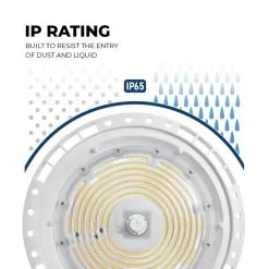 MaxLite Round ECO Pendant High Bay GEN2 Controls Ready - 180W / 200W / 240W - 3500K / 4000K / 5000K -Lighting Decoration Store bphe2 u180wcs ip rating
