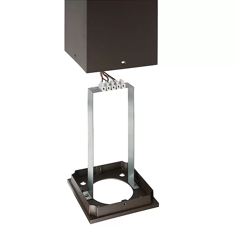 Square LED Bollard With Selectable Wattage And CCT - Bronze Finish - Cone Reflector - 12W / 16W / 22W - 3000K / 4000K / 5000K 5 Square LED Bollard With Selectable Wattage And CCT - Bronze Finish - Cone Reflector - 12W / 16W / 22W - 3000K / 4000K / 5000K - Image 5