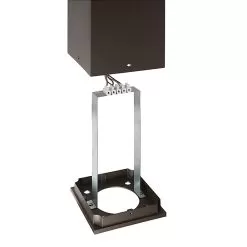 Square LED Bollard Light With Flat Top - Cone Reflector - Bronze Finish - 22W - 2,640 Lumens - 3000K / 4000K / 5000K -Lighting Decoration Store btw bollard blsb wires