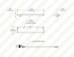 LED Under Cabinet Light Fixture - 120V - Selectable CCT - 3000K / 4000K / 5000K - 8" - 6W -Lighting Decoration Store c fox cl1612wh3c90