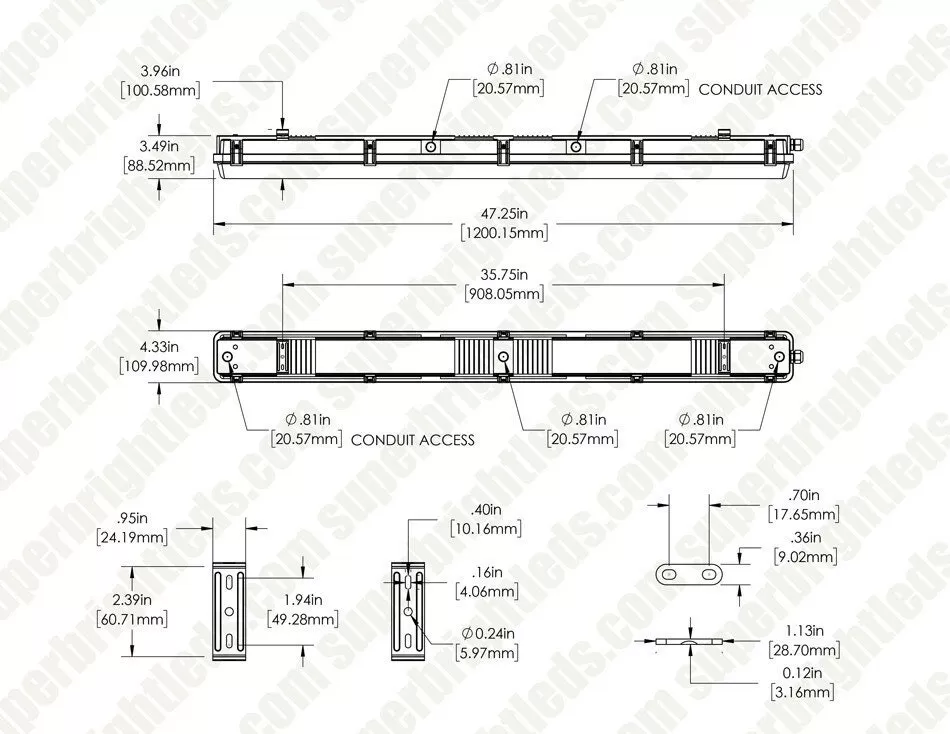 4ft LED Vapor Tight Strip Light - NSF Certified - Selectable Wattage And CCT - Up To 10,400 Lumens - 60W / 70W / 80W - 3000K / 3500K / 4000K / 5000K 5 4ft LED Vapor Tight Strip Light - NSF Certified - Selectable Wattage And CCT - Up To 10,400 Lumens - 60W / 70W / 80W - 3000K / 3500K / 4000K / 5000K - Image 5
