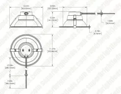10" LED Commercial Recessed Downlight - Selectable CCT - Selectable Wattage - Dimmable - 2200-3300 Lumens 17 10" LED Commercial Recessed Downlight - Selectable CCT - Selectable Wattage - Dimmable - 2200-3300 Lumens -Lighting Decoration Store cdl10d sw3b sp33w